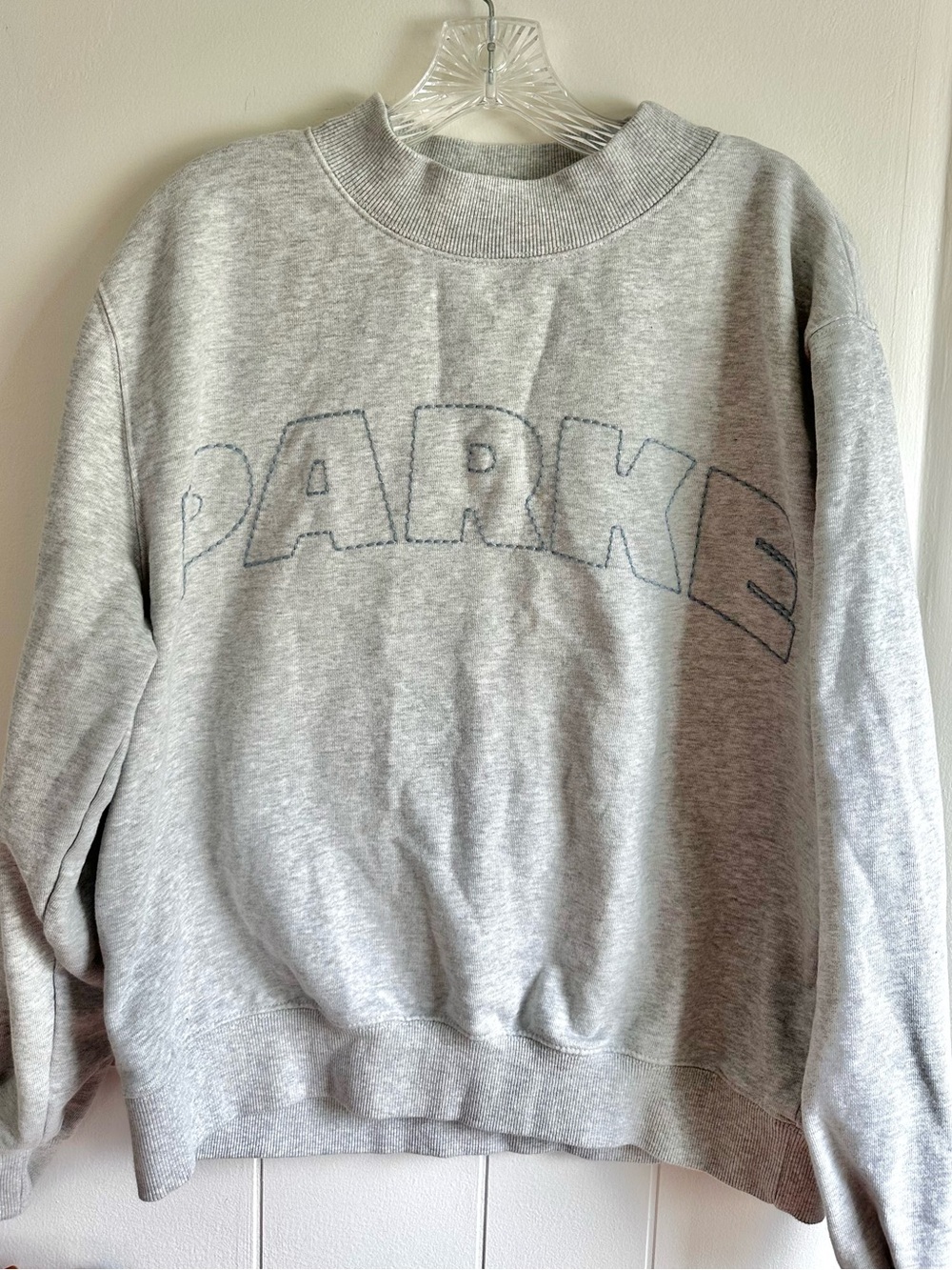 Target x Parke Mockneck Pullover Sweatshirt Heather Grey Women’s Size S/M